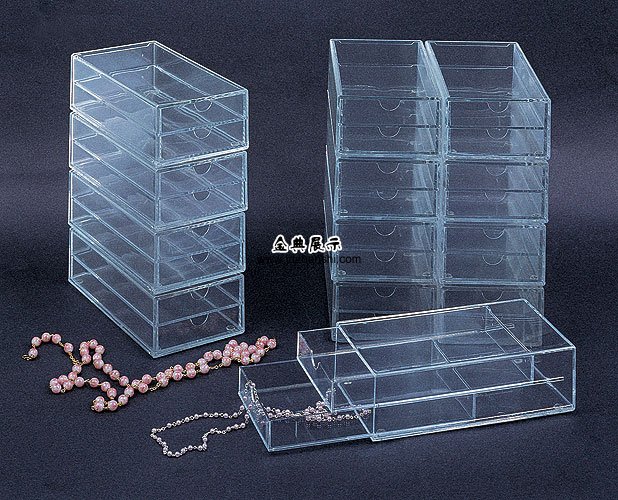 亚克力制品高档珠宝展示盒JD002